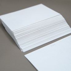하이파이 무지엽서 백색 미니카드 켈리그라피 종이, 50