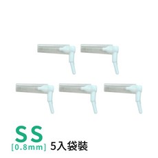 L型牙間刷 牙縫清潔刷 口腔保健, 1個, SS替換刷頭-0.8mm/5入