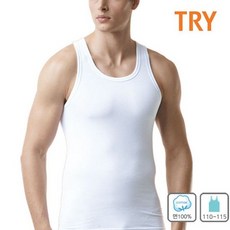 TRY 남성 베이직 빅사이즈 민소매 남자 런닝 1매 속옷 194663