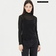 시슬리 시어링 저지 하이넥 티셔츠 SATSA2541 763068