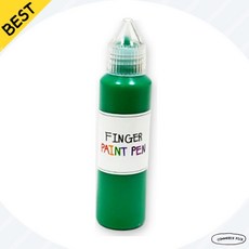 키즈맘아트 핑거 페인트펜 낱색 50ml 초록 그린 유아용 물감펜 픽앤코501