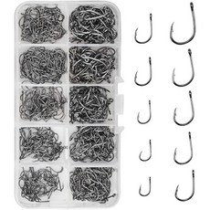 500pcs 낚싯바늘 카본밴드 가시낚시 눈 바다낚시, 500개, 500개입