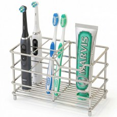 에르빗 칫솔꽂이 스텐 칫솔거치대, 1개, 스테인리스 실버