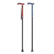 [복지용구] SF 지팡이 4발 높이조절 의료용 어르신 사발지팡이 15% *인정서 필수, 레드,블루, 일반대상자(15%), 1개