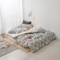 케렌시아 페이즐 순면 이불베개세트퀸(차렵이불퀸+베개커버2P)