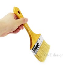 원디자인 평붓4인치 유성페인트붓