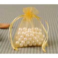 흰색 보석 선물 포장 오간자 가방 웨딩 크리스마스 드로스트링 파우치 10x15cm 200 개, 01 10x15cm-200pcs, 08 Gold