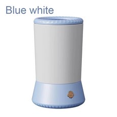 애완동물 발 세척기 먼지 제거 털 편안한 자동 강아지 USB 충전식 브러쉬, Blue-White