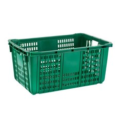 <더플러그> 플라스틱운반상자특대1호 730X465X330mm 운반상자대 운반상자특 운반상자 수납가구, 고리불포함, 녹색(재생원료), 1개