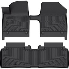 3D카매트 입체 차량용 현대 산타 FE 2013-2018 전천후 2열 바닥 매트 카펫 보호 3D TPE 무취와 호환되는 카티스트, 1)Kia EV6【2022-2026】