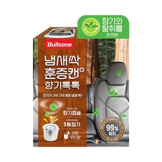 불스원 냄새싹 훈증캔 플러스 향기톡톡 차량용 탈취제 센트우드향, 1개, 40ml