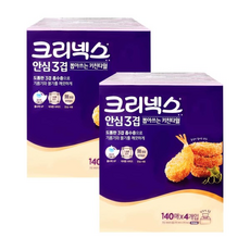 크리넥스 3겹 뽑아쓰는키친타올 140매 4개 x6팩 키친타올, 2매, 1