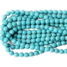 천연 원석 클리어 브라운 컬러 루즈 비즈 라운드 매끄럽고 투명한 쿼츠 주얼리 초커 목걸이 팔찌 귀걸이 제작 액세서리 1가닥 15.5인치 4mm 투명 164509, 8mm, 그린 터퀴즈