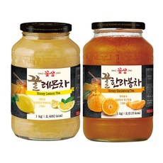 꽃샘 꿀레몬차 +꿀한라봉차 (액상차)