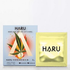HARU 含春 STEAMY 熱愛輕薄型保險套, 1個, 4個裝