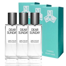 몬딕 섬유향수 룸스프레이, 디어 선데이, 3개, 50ml