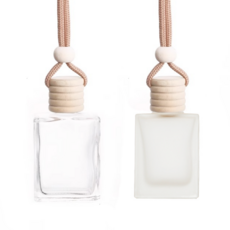 우드 차량용 디퓨저 용기 투명 불투명 사각 17ml, 1개