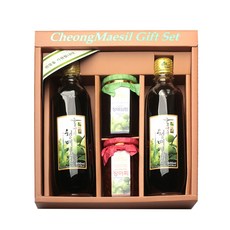 홍쌍리 매실명인 청매실농원 선물세트 특11호(청매실원 600ml두병 고추장장아찌220g 청매실쨈250g), 600ml