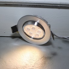 포유라이팅 LED MR16 일체형 매입등 3인치 5W 은색바디 블랙바디 전구색 주광색 다운라이트, 1개, 3인치5W 은색바디 주광색