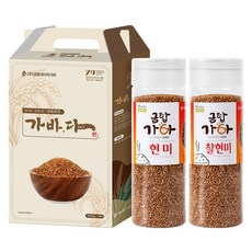 금탑가바 현미 + 찰현미 총1.6kg 유기농 갈색가바 기능성쌀 선물박스