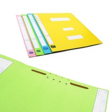 썬코 정리 분류 금융기관 A4 서류 파일철 정부화일 10매, 연두