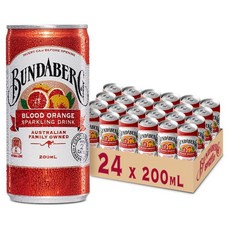호주 분다버그 미니 블러드 오렌지 스파클링 음료, 24개, 200ml