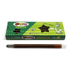 지구화학 투명이 채점용 색연필 낱색 전색상 12자루 1타, 고동