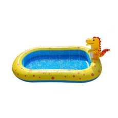 可愛藍色虎鯨造型充氣泳圈，兒童游泳圈，安全無毒材質，輕巧易攜帶，夏日玩水必備, 恐龍, 1個