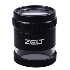 ZELT 젤트 조명 스케일 루페 10배 LED 확대경 돋보기 루빼 현미경, 1개