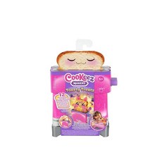 Cookeez Makery Toasty Treatz 토스터 향기로운 플러시 - 2팩 부드럽고 말랑거리는 서프라이즈 친구를 만드세요 빵을 팝업하고 팝업을 확인하세요! 17102, 1 Pack