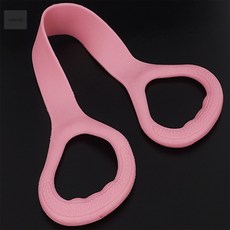8자형 스트레칭 밴드 손잡이스트레칭밴드 운동스트레칭밴드 실리콘스트레칭밴드, 38cm - 퍼플