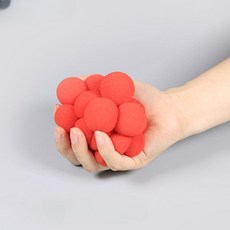 마법봉 개의 공 곱하기 직경 마술사 마술도구 멘탈 마술 무대 속임수 mm 소품 트릭 착시, 20개, 전체 도구 세트 (20개의 스펀지 공)