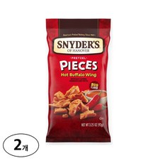 스나이더스 피스 프레첼 핫 버팔로 윙 스낵 과자, 2개, 319g