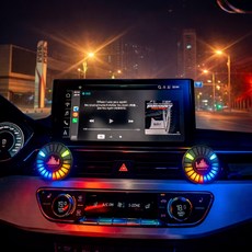워홈 자동차 차량용 이퀄라이저 엠비언트 실내 무드등, 2개, RGB LED 소리반응