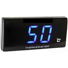 수온 디스플레이 미터 토크 어댑터 센서 잔색상 파란색을 위한 부품 범용 모터사이클 디지털 온도계, Blue/red, 1개