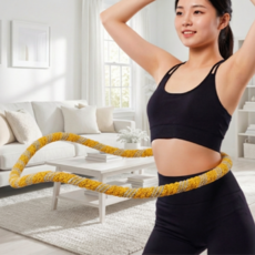 아크배라 다이어트 고탄성 훌라후프 무소음 스프링, 1개, 옐로우, 1.5kg