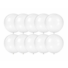 파티메이커스 45cm 파티용 대형 풍선 세트, 10개, 화이트