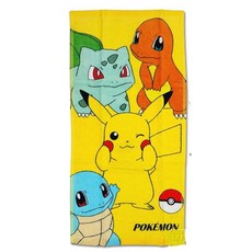 DK大王 寶可夢 皮卡丘 純棉童巾 兒童毛巾 吸水毛巾, C款(合圖款)/1條, 1個