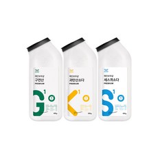 레인보우샵 친환경 세탁 톡톡이 세트 구연산 과탄산소다 세스퀴소다 3종세트