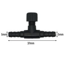 10 20개 수족관 에어 커넥터 호스 레귤레이터 워터 튜브용 5MM 플로우 밸브 컨트롤 산소 어항, Type1