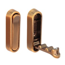 아이베란다 알루미늄 접이식 벽 후크 옷걸이 행거, 1개, 황동