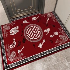 地墊 門墊 地毯 防滑腳墊 可裁剪 寬100*長140cm, 1個, 南辭彩雲,寬60*長90cm