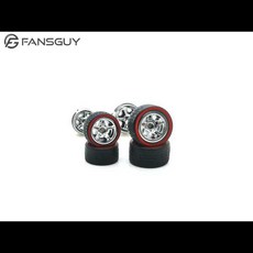 FANSGUY 1Set 10.8mm 12.8mm 1/64 합금 자동차 스태거드 프론트 소형 리어 대형 휠 RWBSC 시리즈 핫 휠용, [03] RBSC-A Gild 1
