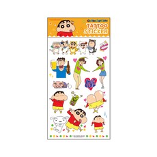 [짱구는 못말려]타투 스티커, 1개, 오렌지