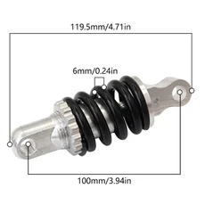 DNM DV-22AR 알루미늄 합금 유압 스프링 산악 자전거 충격 흡수 장치 750LBS 리어 쇼크 업소버 190/200m 액, DNM TRU-8RC 트렁닝 잠금장치 포함 185x52, 1개