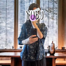 【YUBU】日本布 海洋生物 薄棉 全家裝 親子裝, 1個, 籃底紅珊瑚