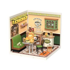 Rolife 若來 超級世界蛋糕店 拼裝玩具模型 DIY 袖珍屋小屋 - 生日禮物, 1個, 港嘢食記 茶餐廳