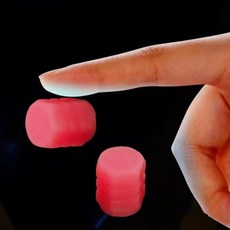 고무 발광 밸브 스템 커버 자동차 타이어 휠 캡 야광 자전거 트럭 교체용, 4. Red 2PCS 0.8cm, 1개