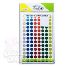 둠칫 혼합 반짝이 견출지 9mm 7장