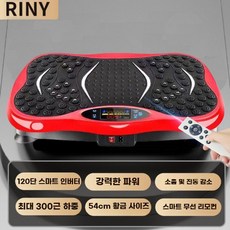 홈트 쉐이크보드 플레이트 음파 진동 다이어트 지방 전신, 스마트 레드 54cm (블루투스)
